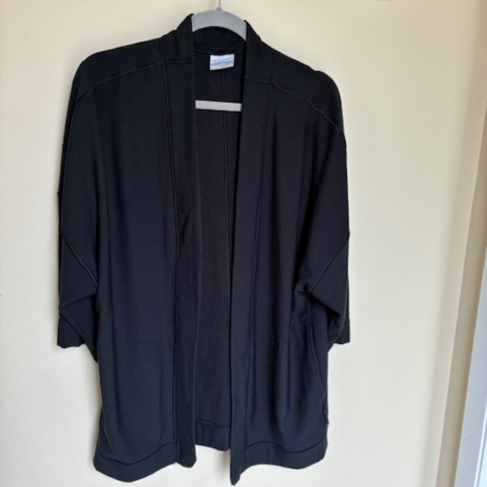 Columbia ladies light weight yoga style jacket, size L, black